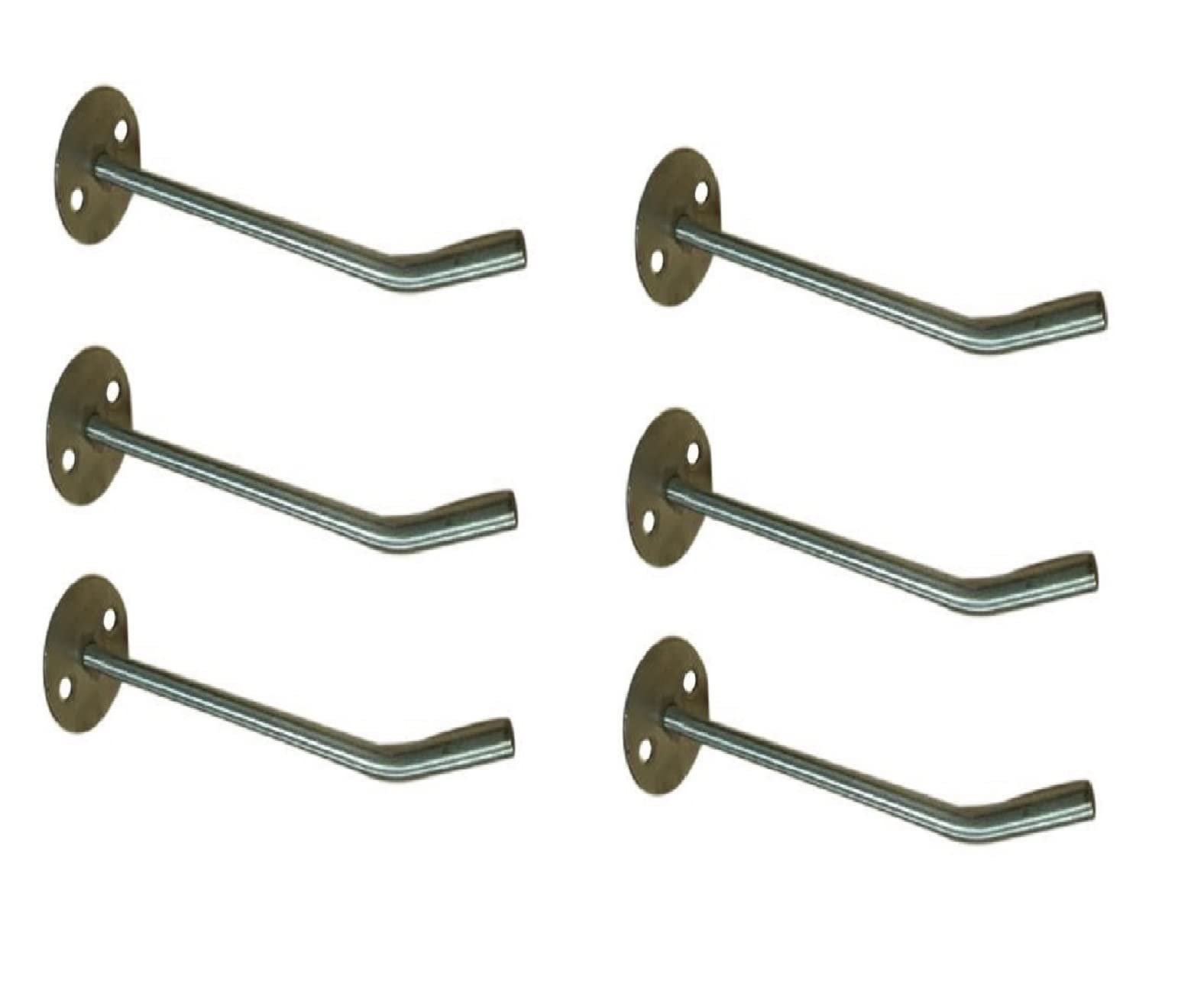 Q1 Beads Stainless Steel Wall Mount Display Hook Hanger For Showroom/Mobile Shop/Jewelry Store/Medical Store/Clothes (8 Inch) Pa