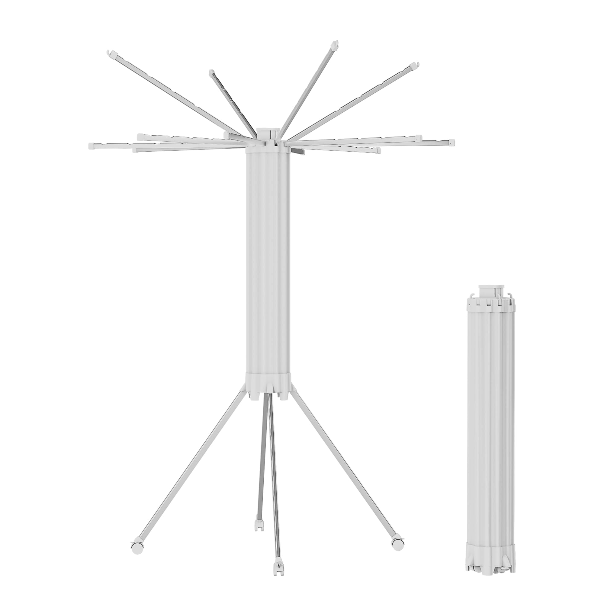 JOOM 4 Legs Single Layer Clothes Drying Rack, Garment Rack Portable and Foldable Space Saving Laundry Drying Rack - Drying Rack 