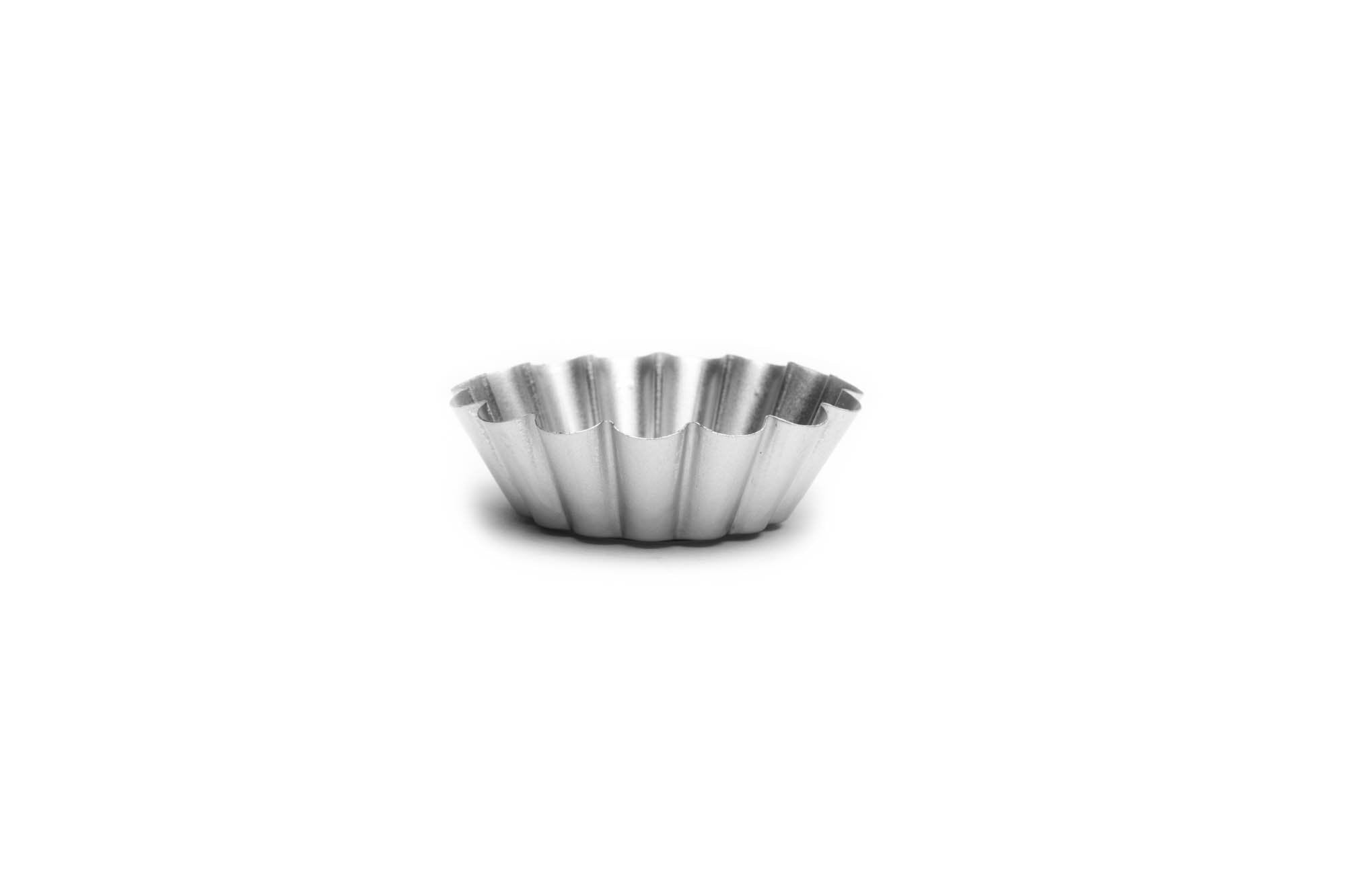 Fox Run Set Of 12 Tart Tin, 2.5'', Silver