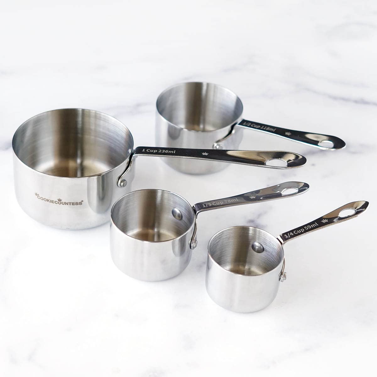 The Cookie Countess: Nesting Stainless Steel Measuring Cups