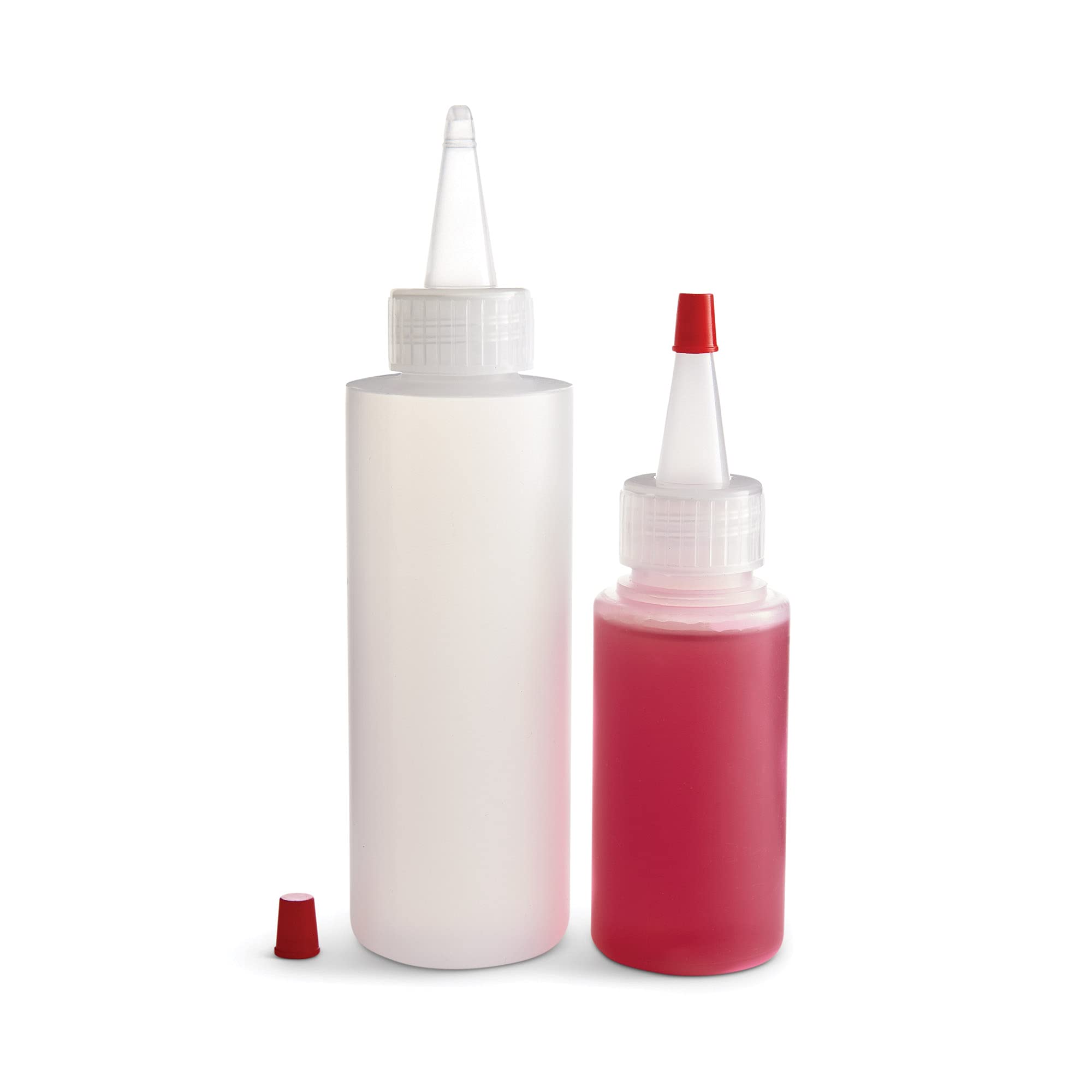 Mrs. Anderson's Baking Mini Squeeze Bottles with Caps  Clear  2-Ounce and 4-Ounce  2-Piece Set