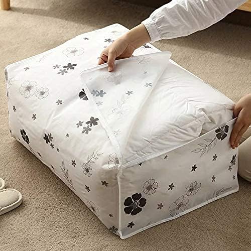 Cozycrest 2 Pack Storage Organiser Blanket Storage Cover Bag With Zipper Cloth Bag