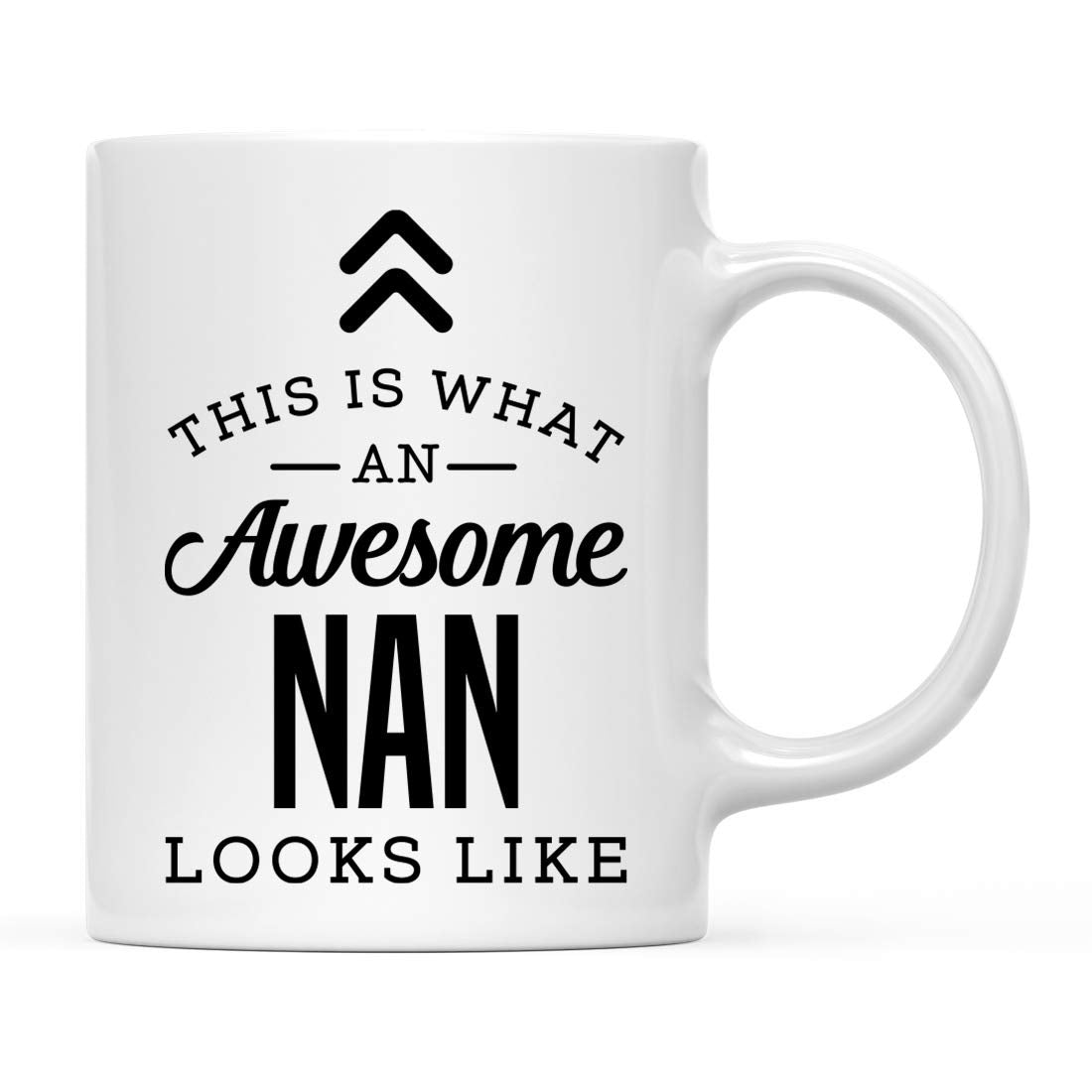 Andaz Press 11oz. Ceramic Coffee Tea Mug Gift, This is What an Awesome Nan Looks Like, 1-Pack, Birthday Gift Ideas Coworker Him