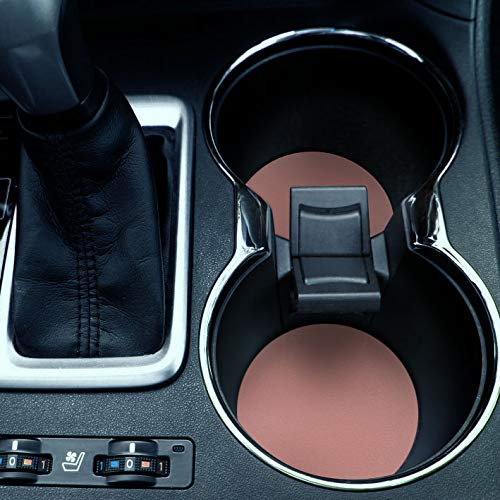 Caribou Coasters , Solid Rose Gold Design Absorbent Round Fabric Felt Neoprene Car Coasters For Drinks, 2Pcs Set