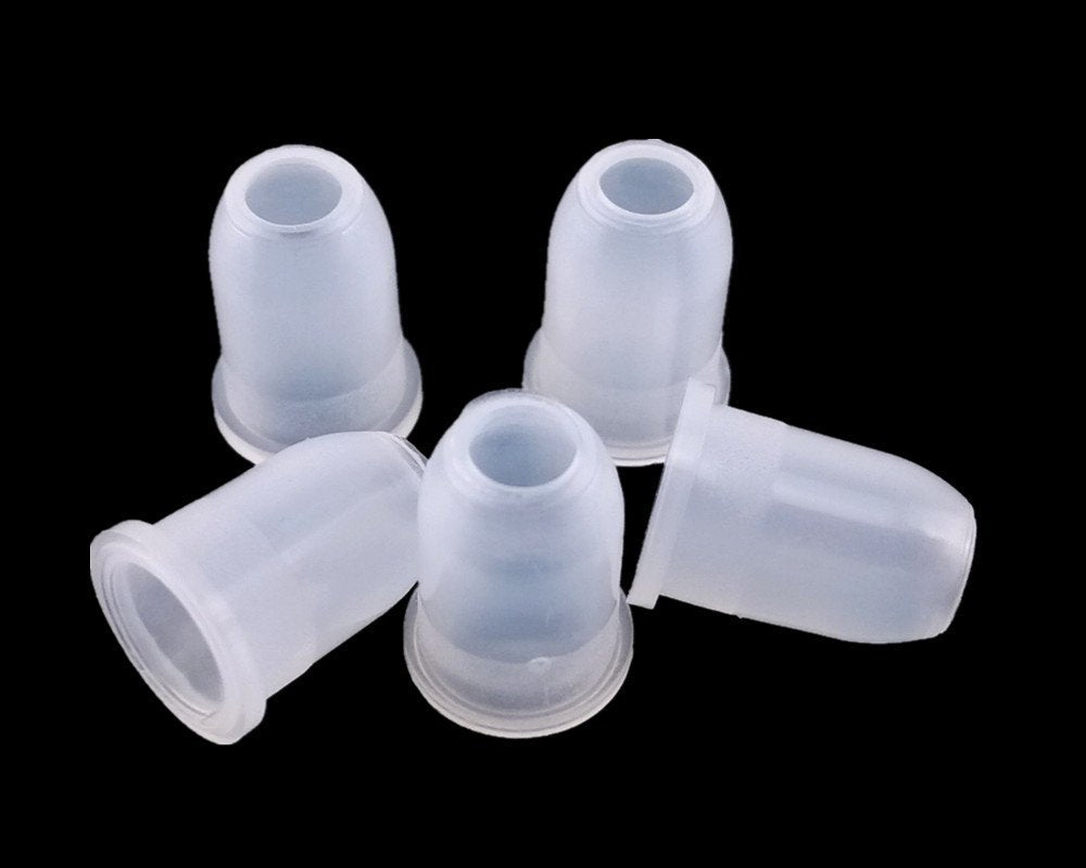 Yueton 5Pcs 10Ml Portable Empty Eyelashes Mascara Vials Bottle Tube Container With Brush For Travel And Home (Silver Cap)
