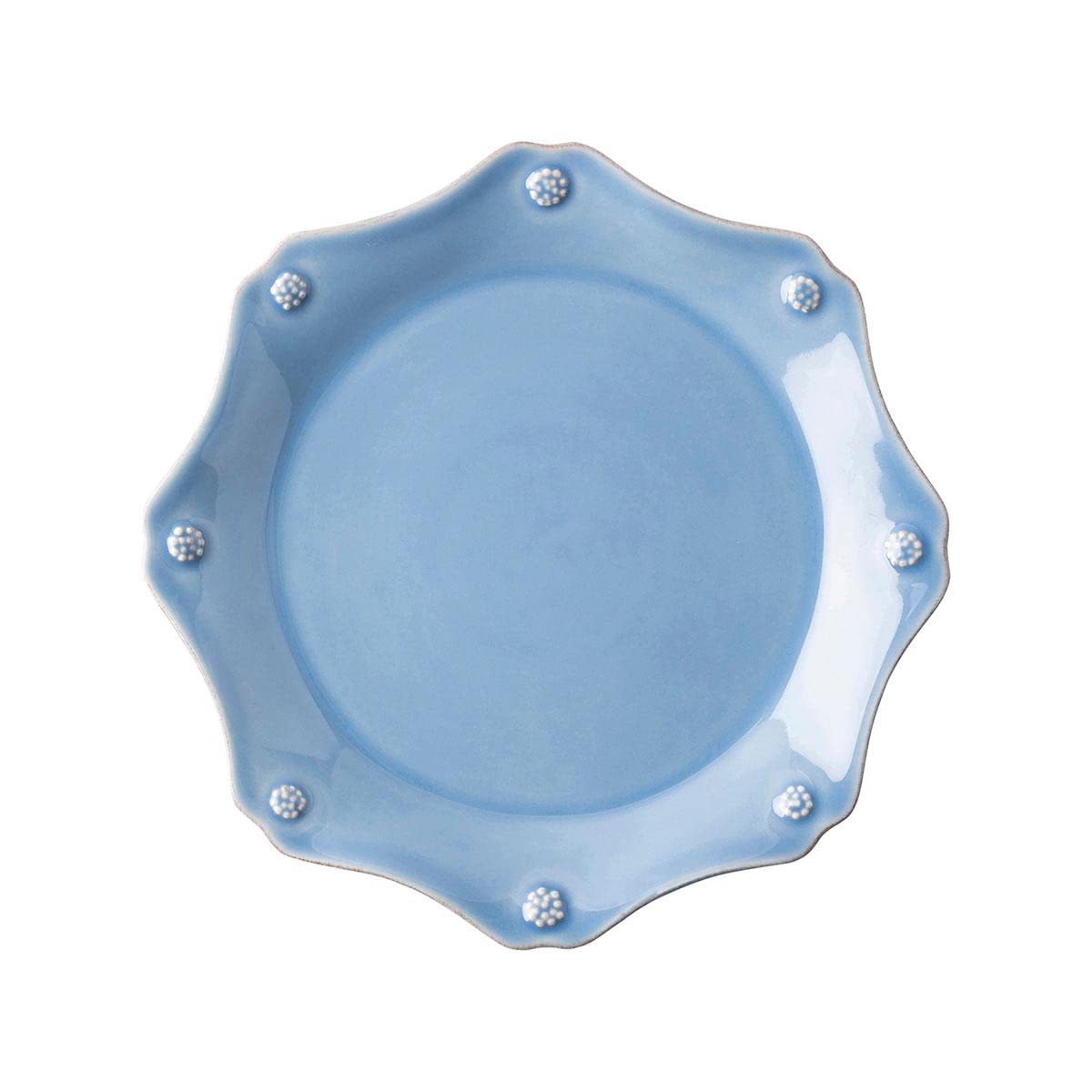 Juliska Berry & Thread Scallop Dessert Salad Plate - Chambray