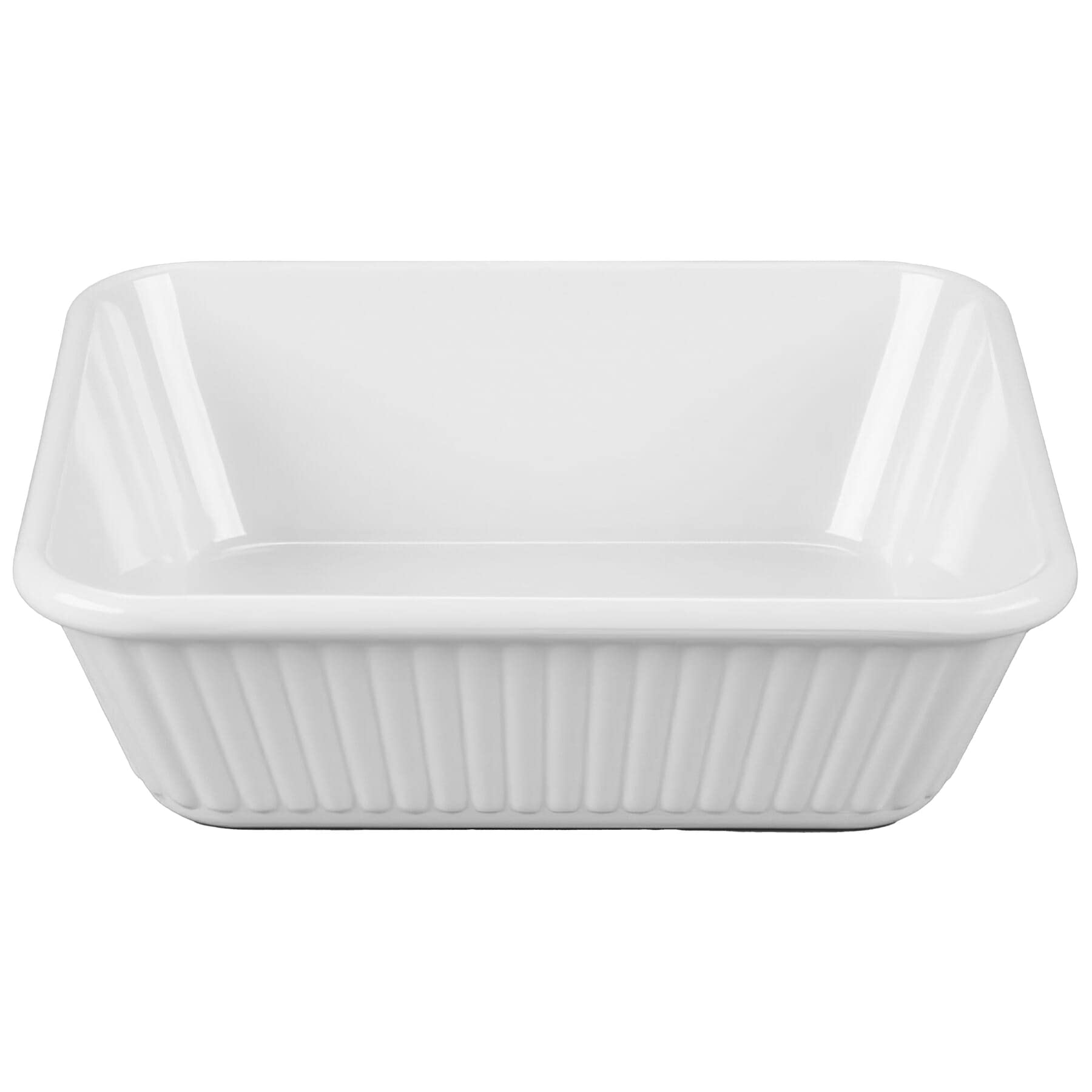 G.E.T. ML177W White 3 Qt, 10 x 8.75 Casserole Dish, Melamine