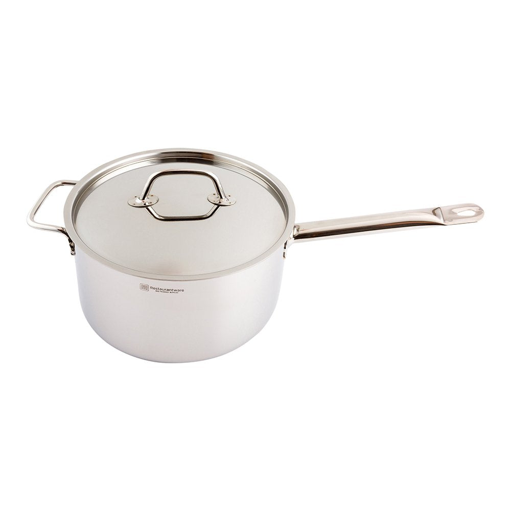 Restaurantware Lid Only: Met Lux Lid For 6 Quart Induction Sauce Pan 1 Lid For Deep Sauce Pan - Sauce Pan Sold Separately With H