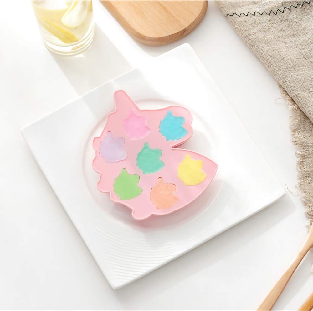 Moldfun 2-Pack Unicorn Head Silicone Molds Set For Making Small Soap Chocolate Candy Gummy Baking Cake Jello Jelly Wax Crayon Me