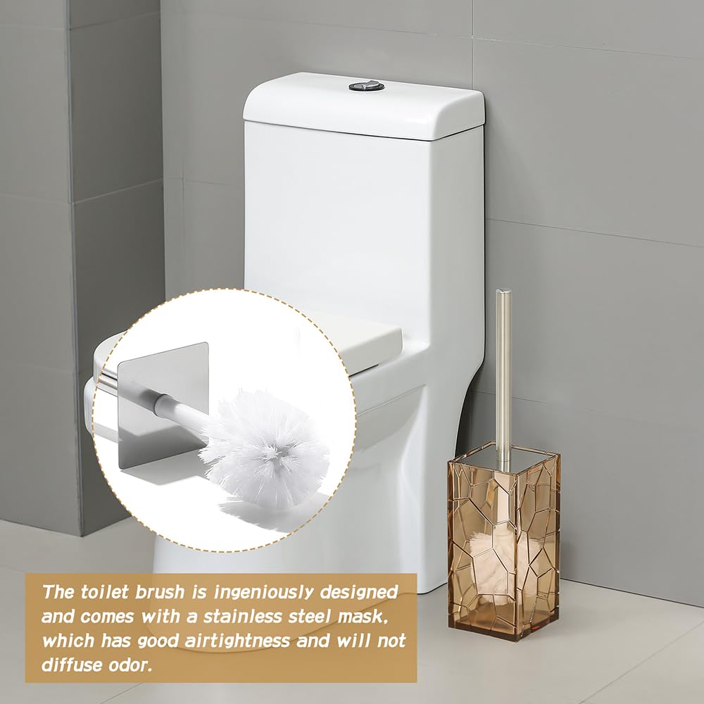 Clear Acrylic Bathroom Accessories Set - Rust-Free, Transparent Design - Includes Soap Dispenser, Toothbrush Holder, Cup, Soap D