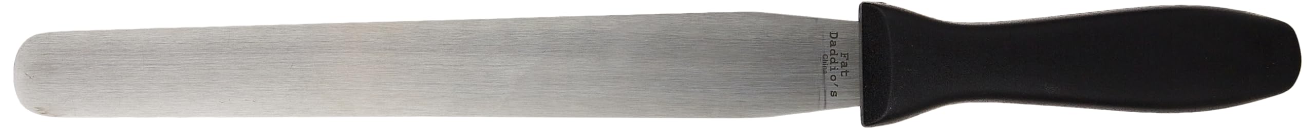 Fat Daddio'S Stainless Steel Straight Spatula, 10 Inch, Black, Silver