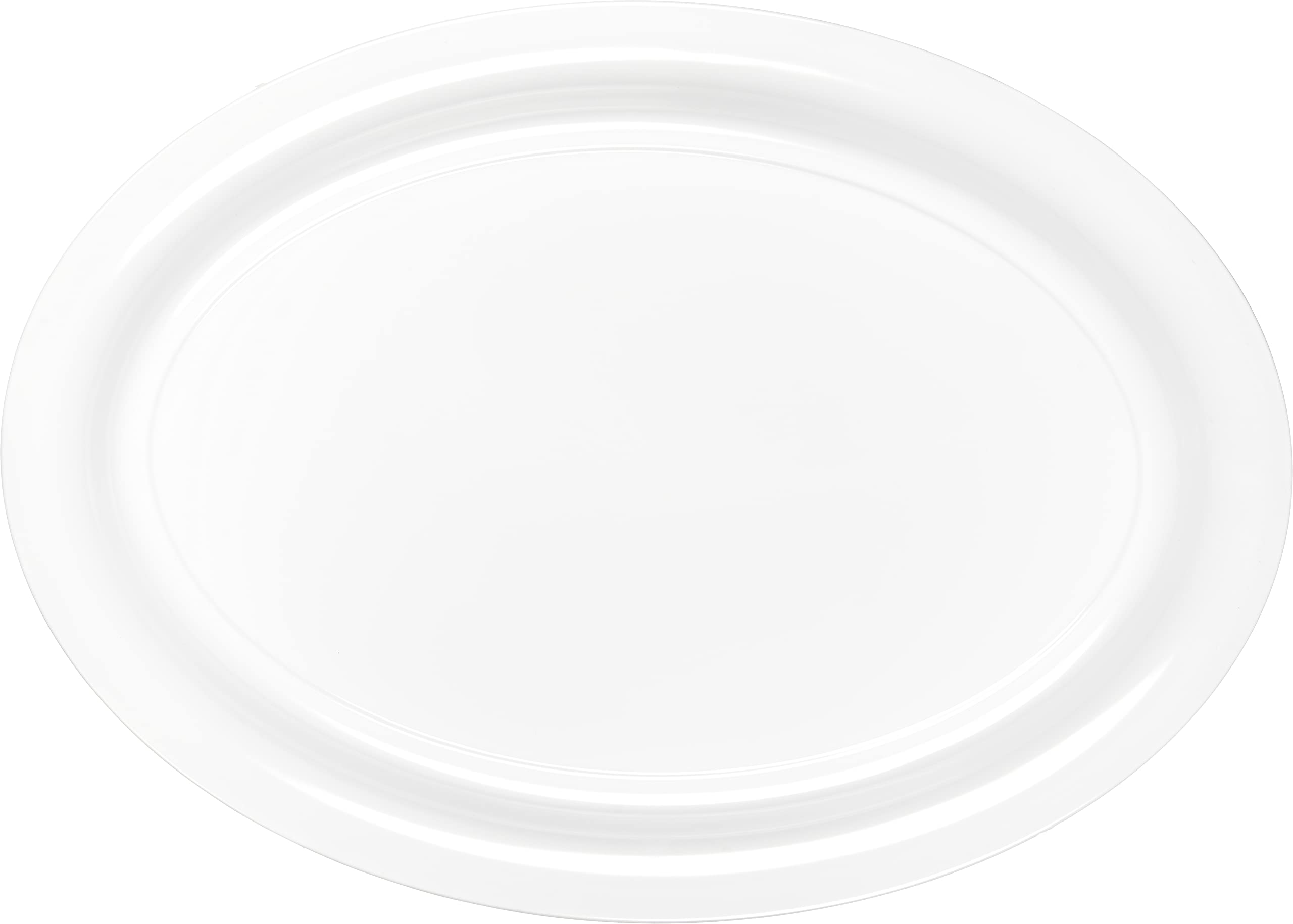 Carlisle Foodservice Products Displayware Plastic Catering Platter 21'' X 15'' White