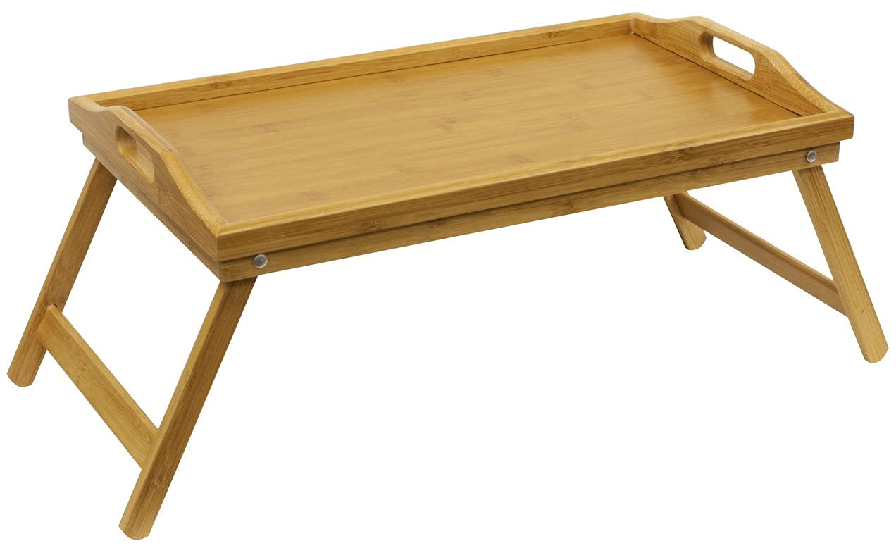 Home Basics Bamboo Breakfast Bed Tray, Natural