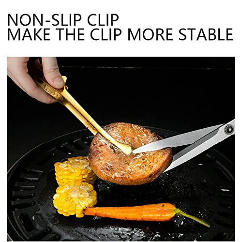 Grill Tongs Bbq Tongs Kitchen Tongs For Cooking Small Oven Serving Tong Self-Standing Tongs For Salad Grill Camping Korean Japan