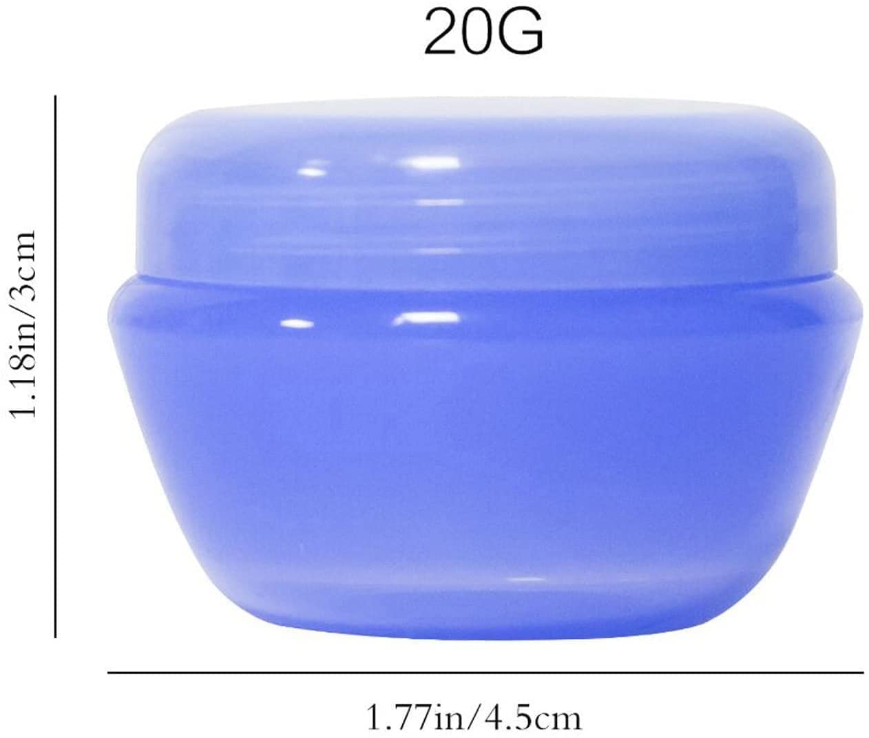 Veaide Plastic Small Travel Containers For Toiletries, Tsa Approved Leakproof Refillable Cosmetics Makeup Jars With Lids For Cre