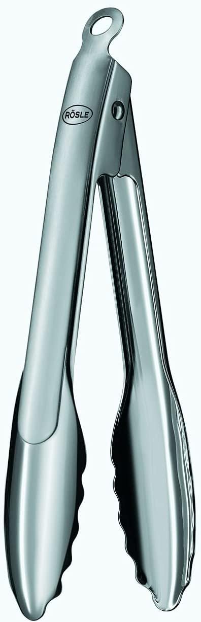 Rsle Stainless Steel 9-Inch One-Handed Locking Tongs (12915)