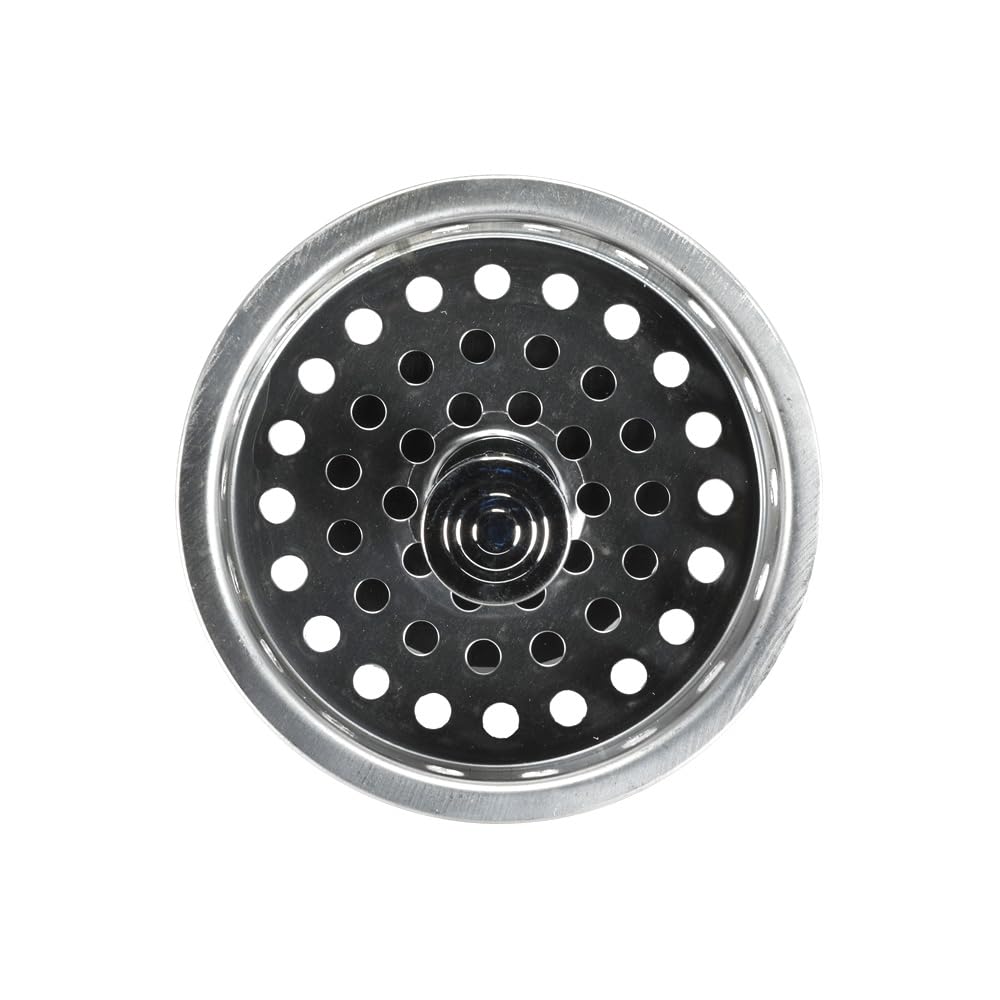 Danco 80900 Universal Basket Strainer With Drop Center Post, Stainless Steel, Chrome Plated