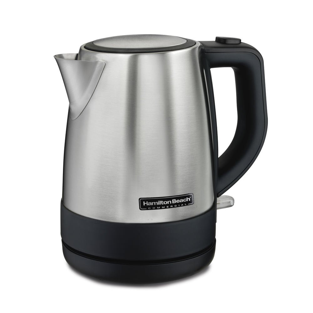 Hamilton Beach Commercial Hke110 1 Liter Hot Water Tea Kettle, Hospitality Rated, Stainless Steel