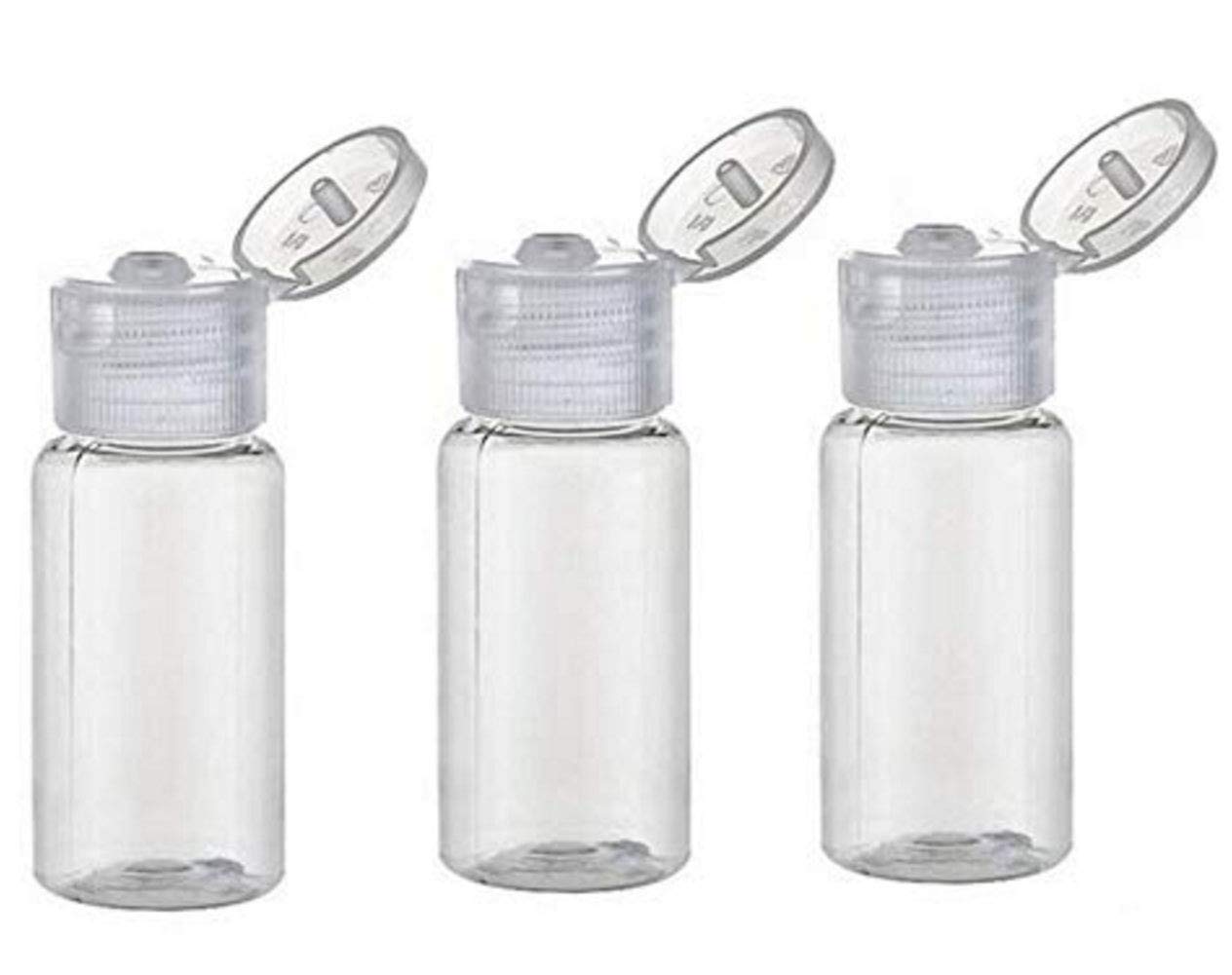 12Pcs 15Ml/0.5Oz Empty Clear Plastic Soft Squeezable Bottle With Flip Cap For Cosmetic Sample Lotion Shower Gel Emulsion Toiletr