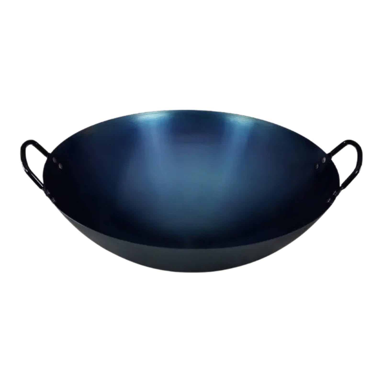 Calandis Iron Wok Pan Practical Lightweight Stir Fry Pan For Simmering Stewing Frying 50Cm