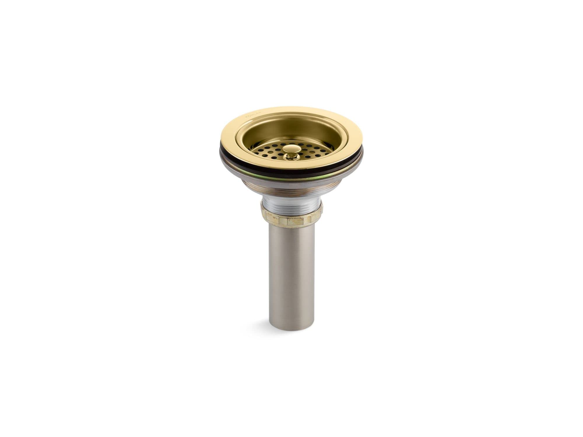 Duostrainer 8801-Pb Sink Drain And Strainer With Tailpiece, Polished Brass