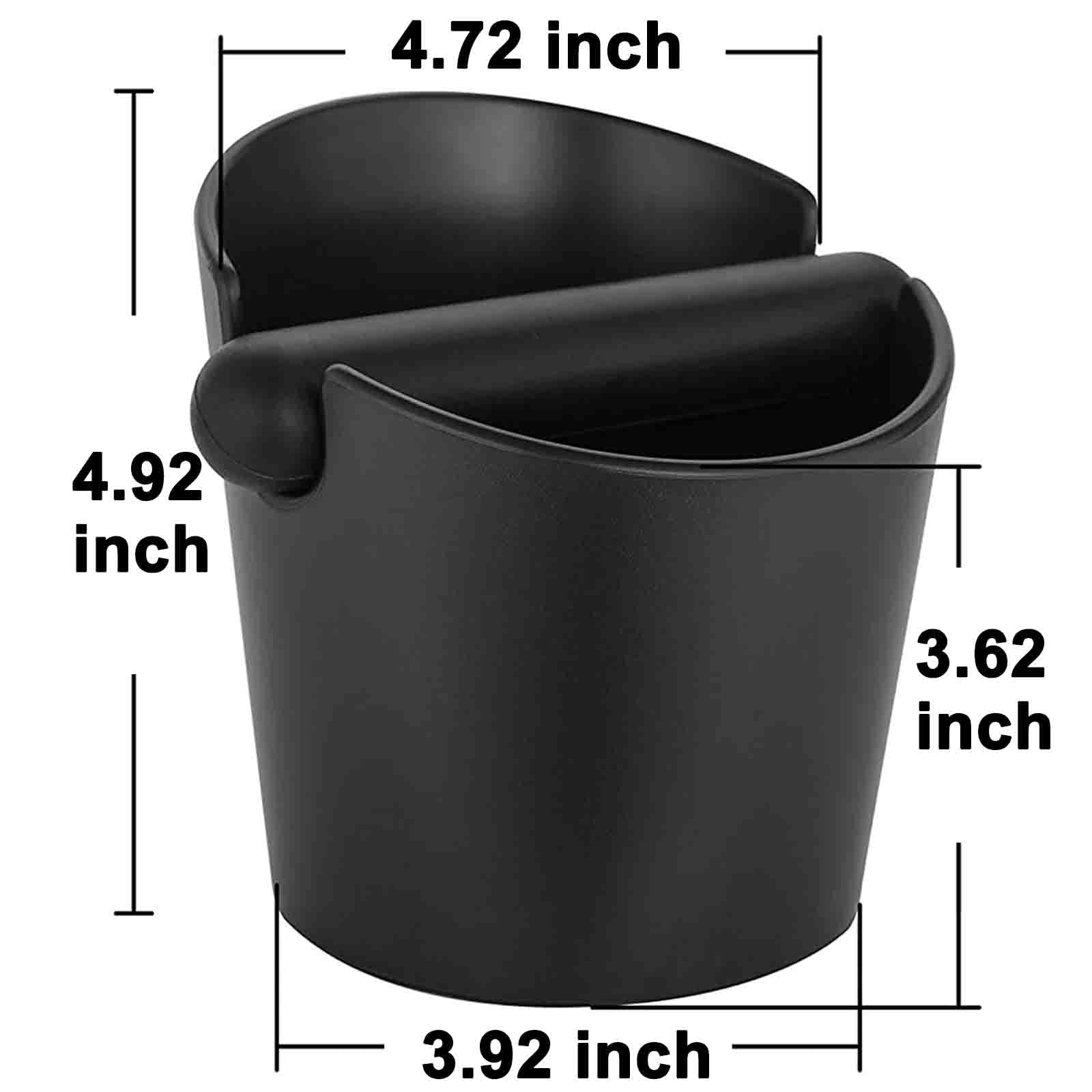 Espresso Knock Box, 4.8 Inch Coffee Knock Box Espresso Dump Bin For Coffee Grounds With Removable Knock Bar And Non-Slip Base Sh