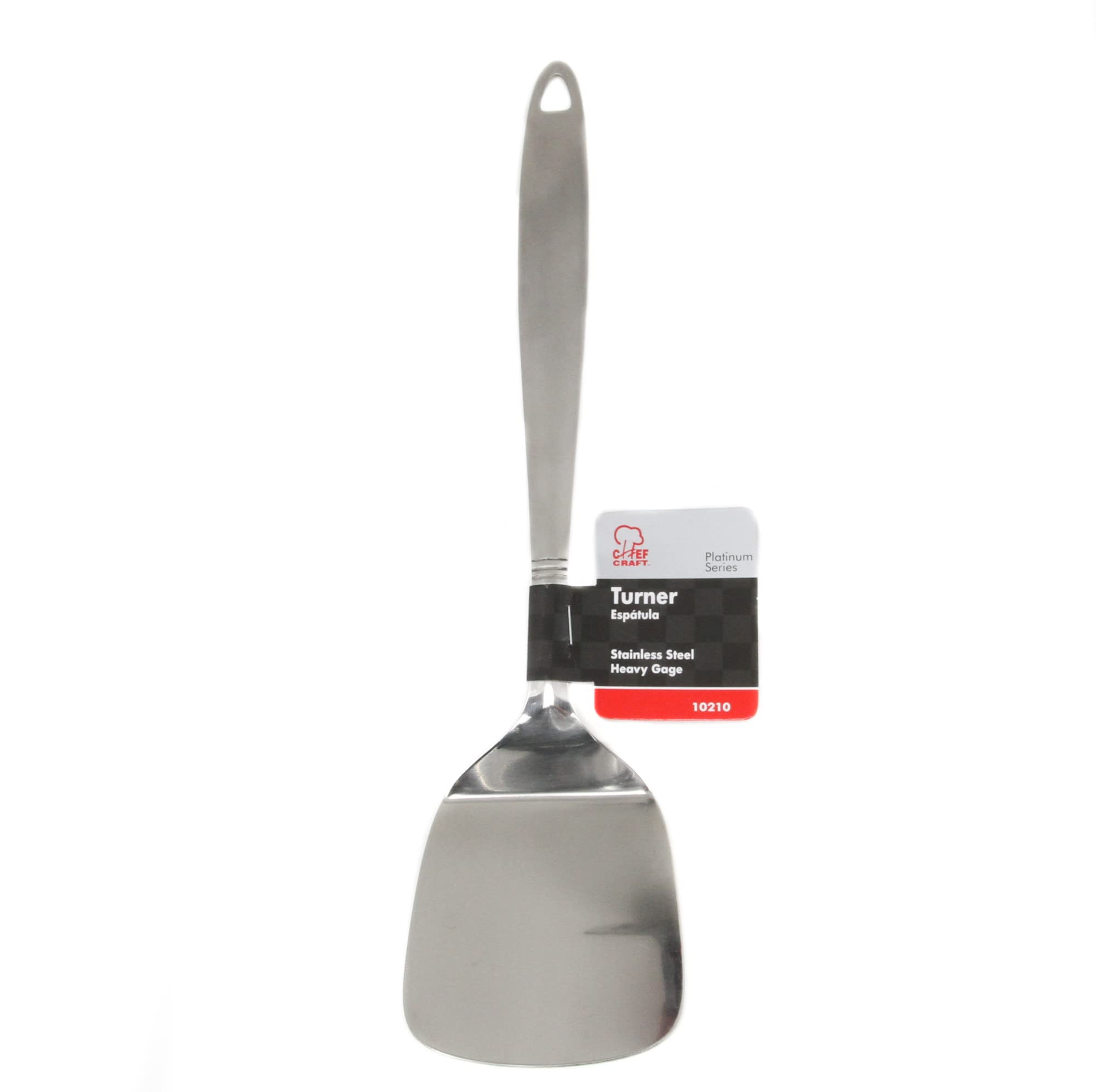 Chef Craft Select Turner/Spatula, 12.5 Inch, Stainless Steel