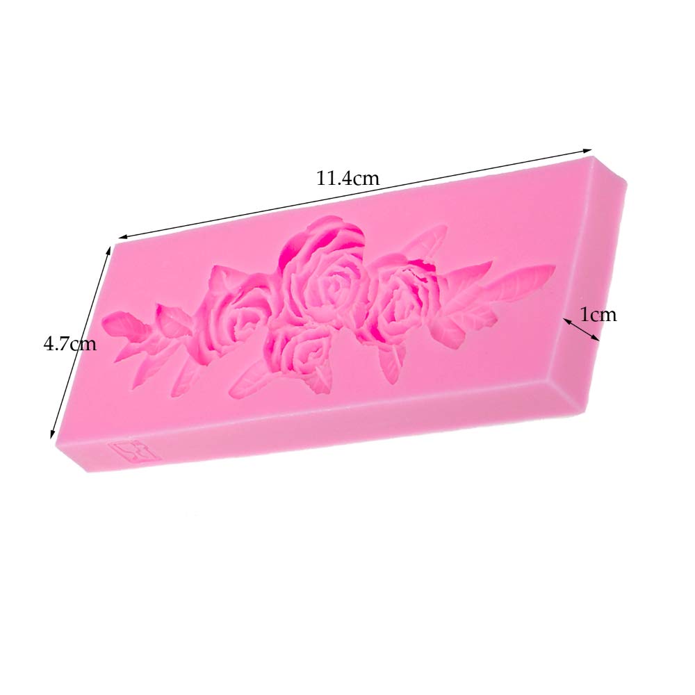 1Pc Cute Lovely Rose Flower Garland Form Silicone Mold For Diy Soap Mould Desserts Cupcake Cake Topper Decoration Ice Cube Candy
