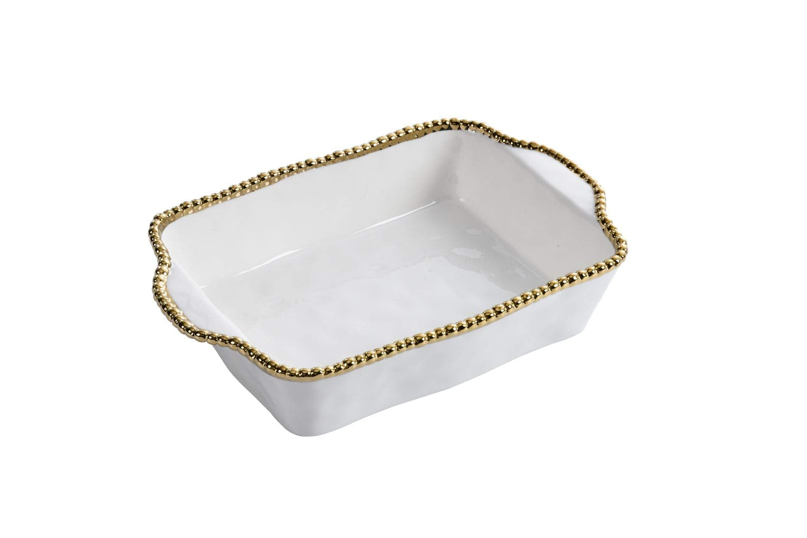 Pampa Bay Golden Salerno Titanium Rectangular Baking Dish, 3D x 11W x 9H