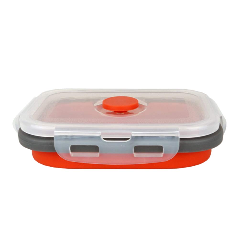 Cartints Set Of 3 Collapsible Food Storage Containers Collapsible Silicone Bowls, Silicone Lunch Containers With Airtight Lids,