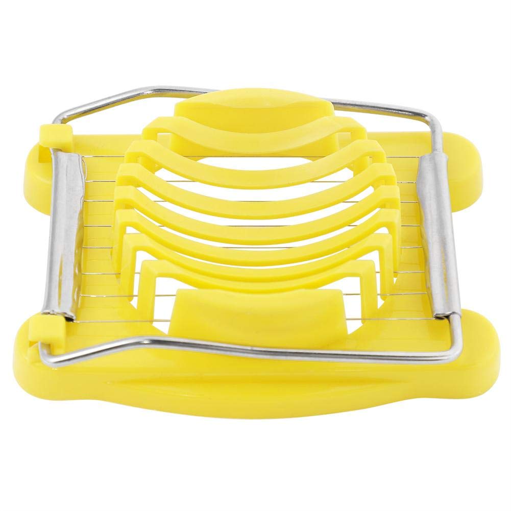 Heavy-Duty Plastic Egg Slicer With Stainless Steel Wires Multipurpose Boiled Egg Salad Slicer Strawberry Cheese Slicing Tools -Y