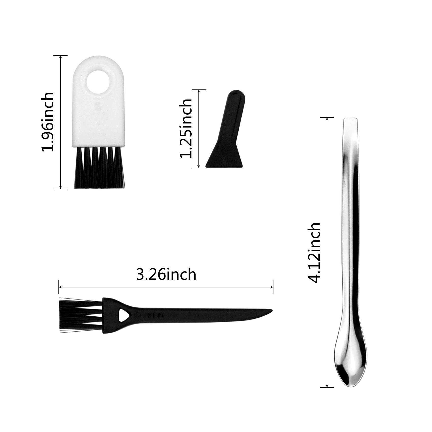 Brushes Scrapers Spoons Set For Herb Grinder Pipe Cleaners Tool Pollen Kit For Herb Grinder (17)