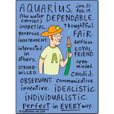 Ephmera Aquarius Nice Clayboys Rectangular Magnet