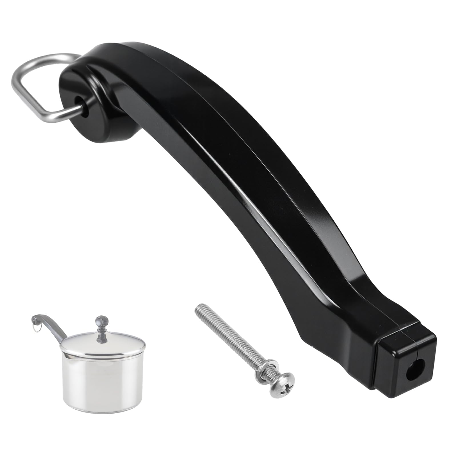 P08031 Saucepan Handle Replacement (Short) Fits for Farberware 1, 1.5, 2 and 2.5 quart Pan, Pots and Cookware | Durable Pot Rep