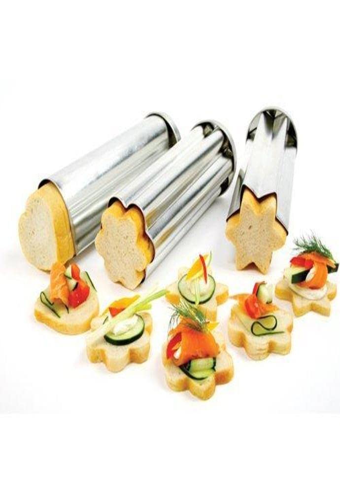 Norpro Nor-3656 Tin Canape Mold, 3 Pc Set
