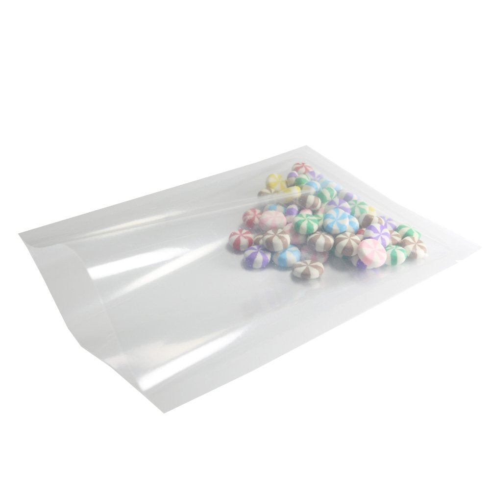 100Pcs Clear Food Storage Vacuum Sealable Open Top Bags W/Tear Notches 12X18Cm (4.7X7'')