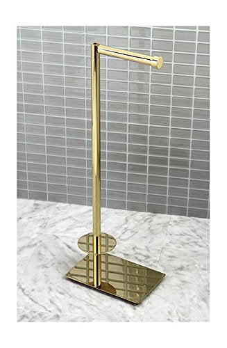 Kingston Brass CC8002 Claremont Freestanding Toilet Paper Stand  Polished Brass