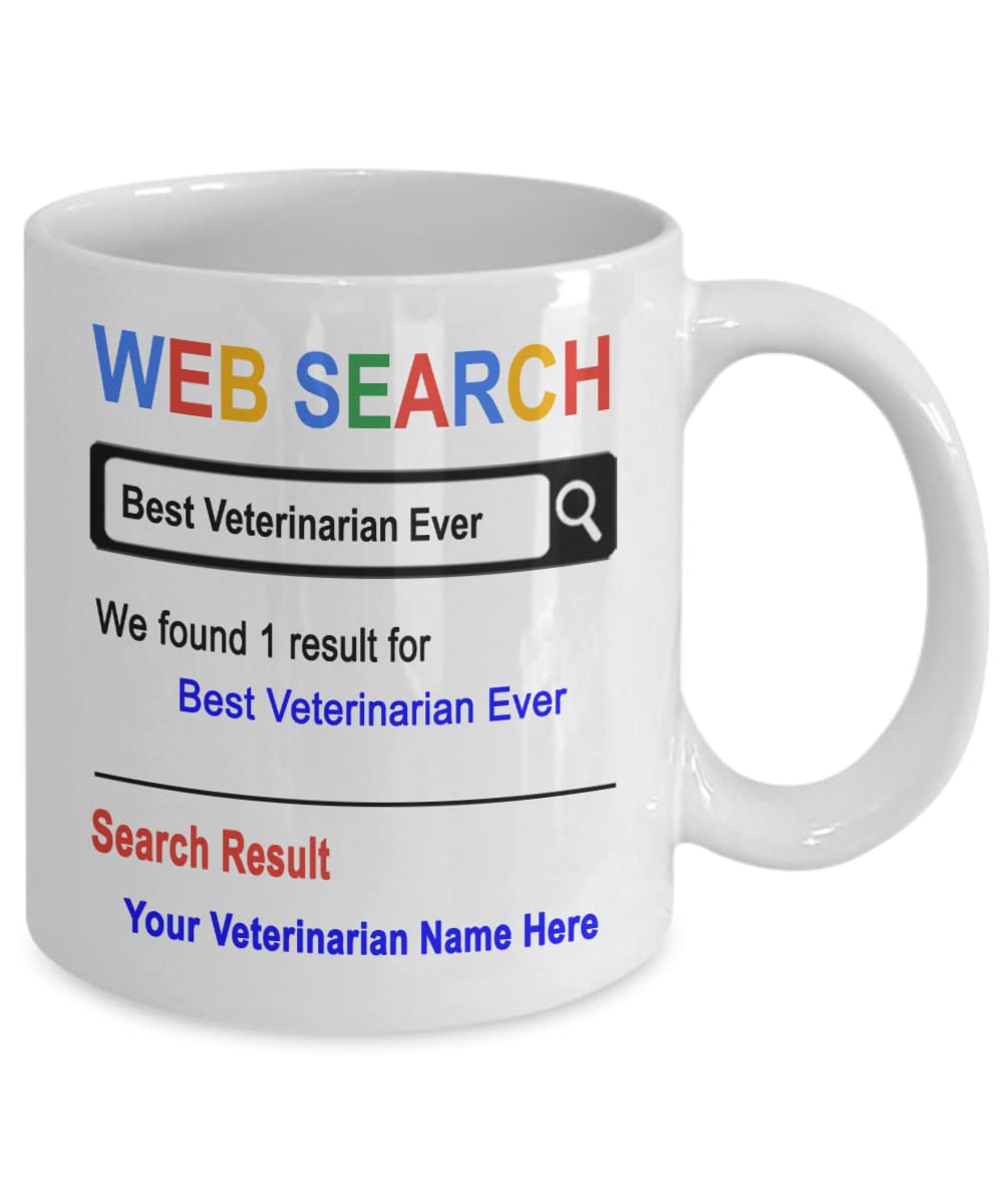 Spreadpassion Personalized Veterinarian Mug, Best Veterinarian Mug, Veterinarian Mug, Gift For Veterinarian, Veterinarian Birthd