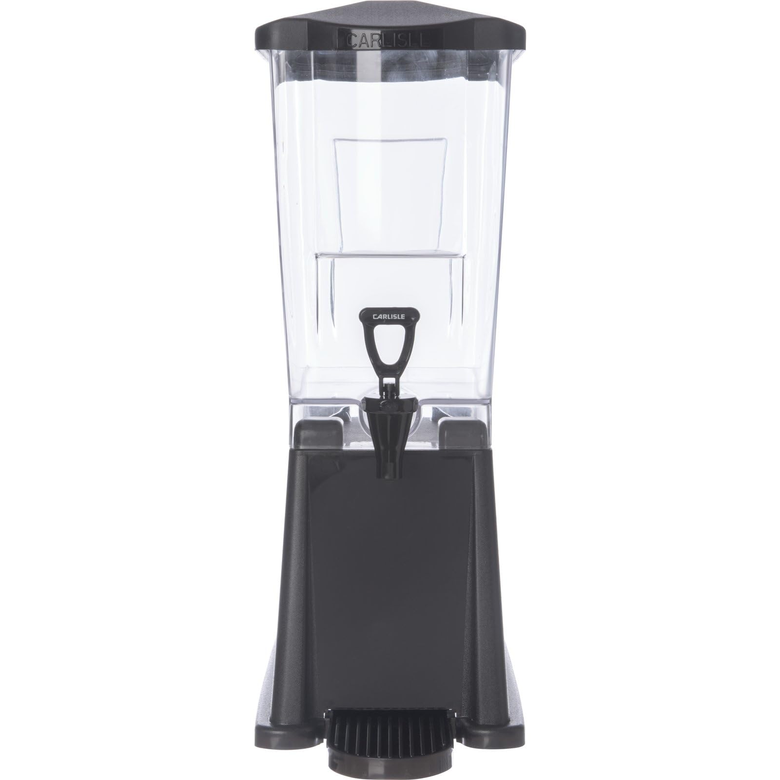 Carlisle Trimline 3 Gal Premium Single 3.5 Gal Drink Dispenser Simple Base Polycarbonate, Black