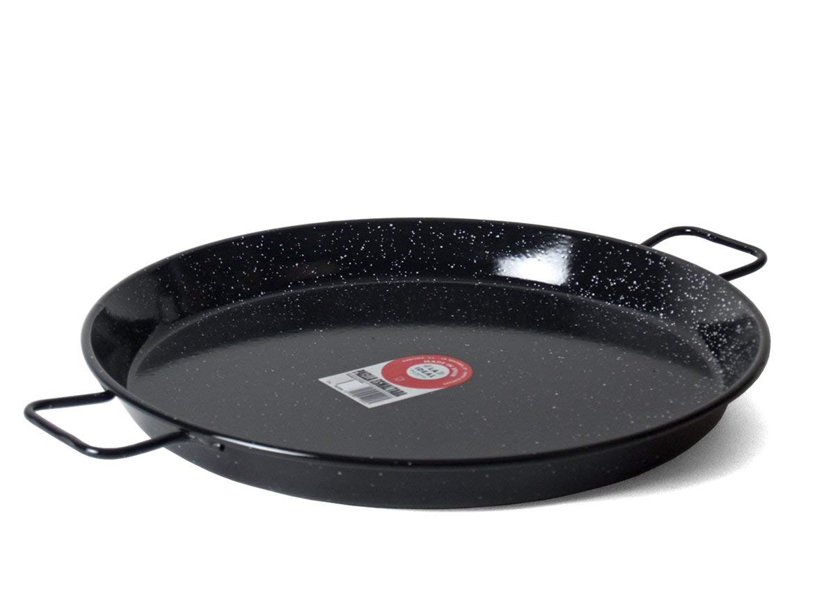 Garcima 22-Inch Enameled Steel Paella Pan  55cm
