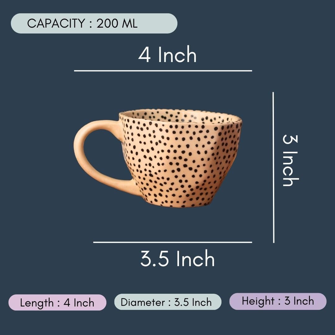 Weaving Homes Handcrafted Ceramic Black Polka Mug & Abstract Dessert Plates, Mugs, Coffee Mugs, Ceramic Plates, Ceramic Mugs, Ad