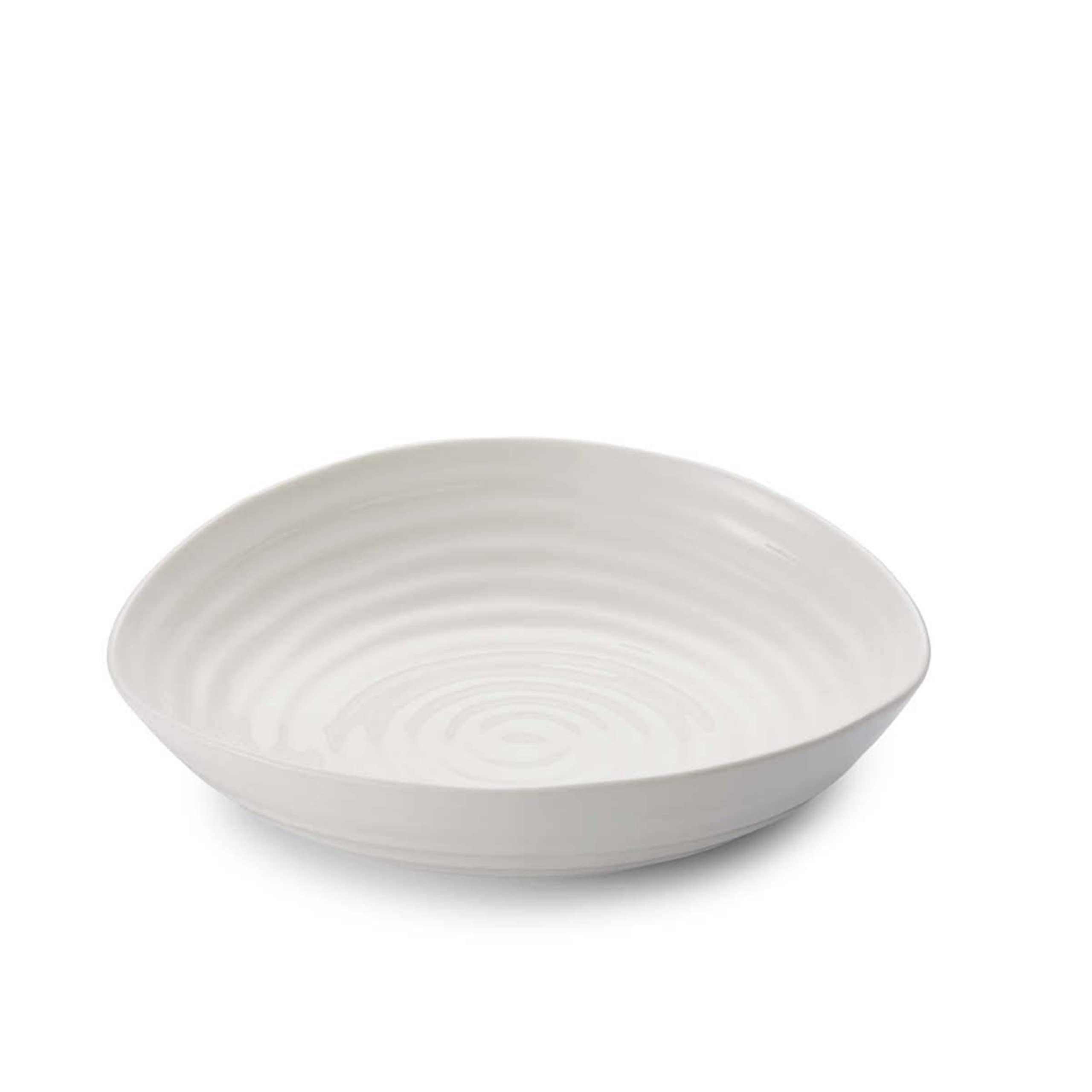 Portmeirion Sophie Conran White Pasta Bowl | Set Of 4 | Large Serving Bowls For Soup Or Salad | 9 Inch | Made From Fine Porcelai