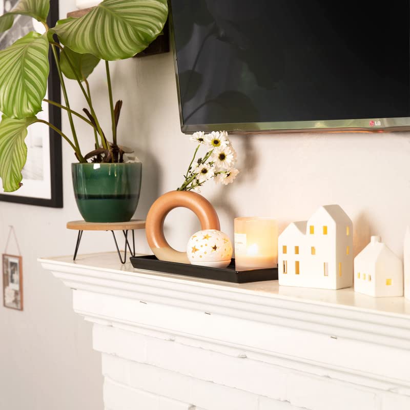 Home Beets Matte Black Ceramic Serving Platters (14 X 6 Inch Rectangle Plates) Serving Dishes For Entertaining, Food, Appetizers