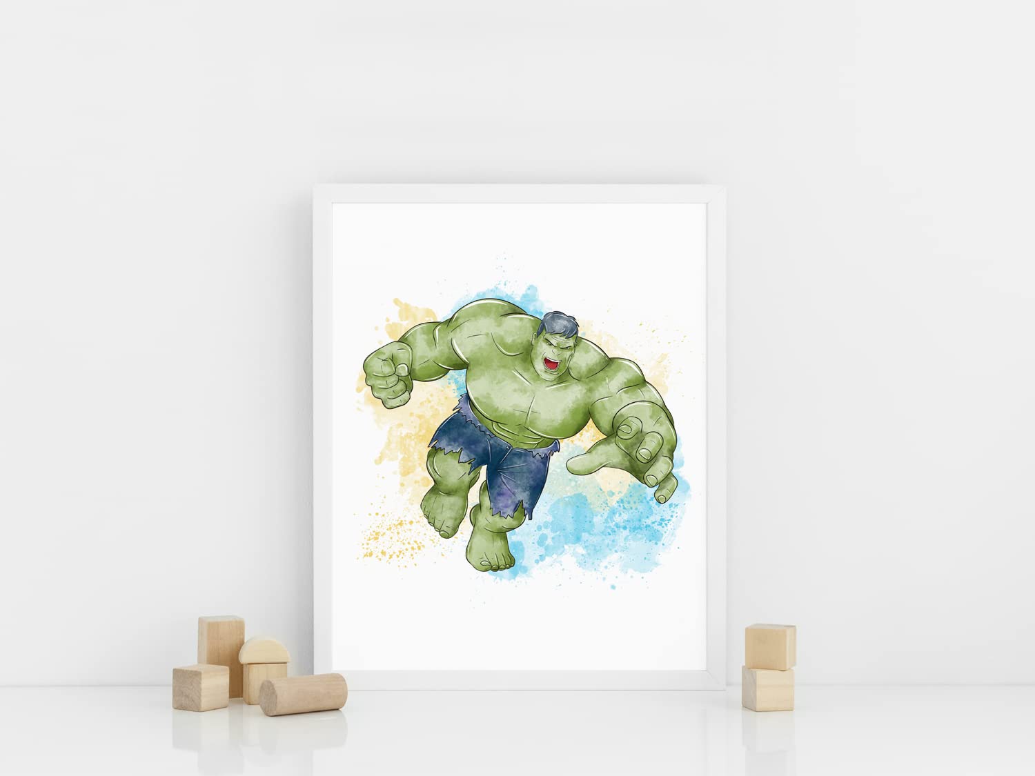 Nistio Superhero Wall Decor, Superhero Wall Art For Boys Bedroom, Avengers Prints, Set Of 6 Prints, Iron Man, Spiderman, Captain