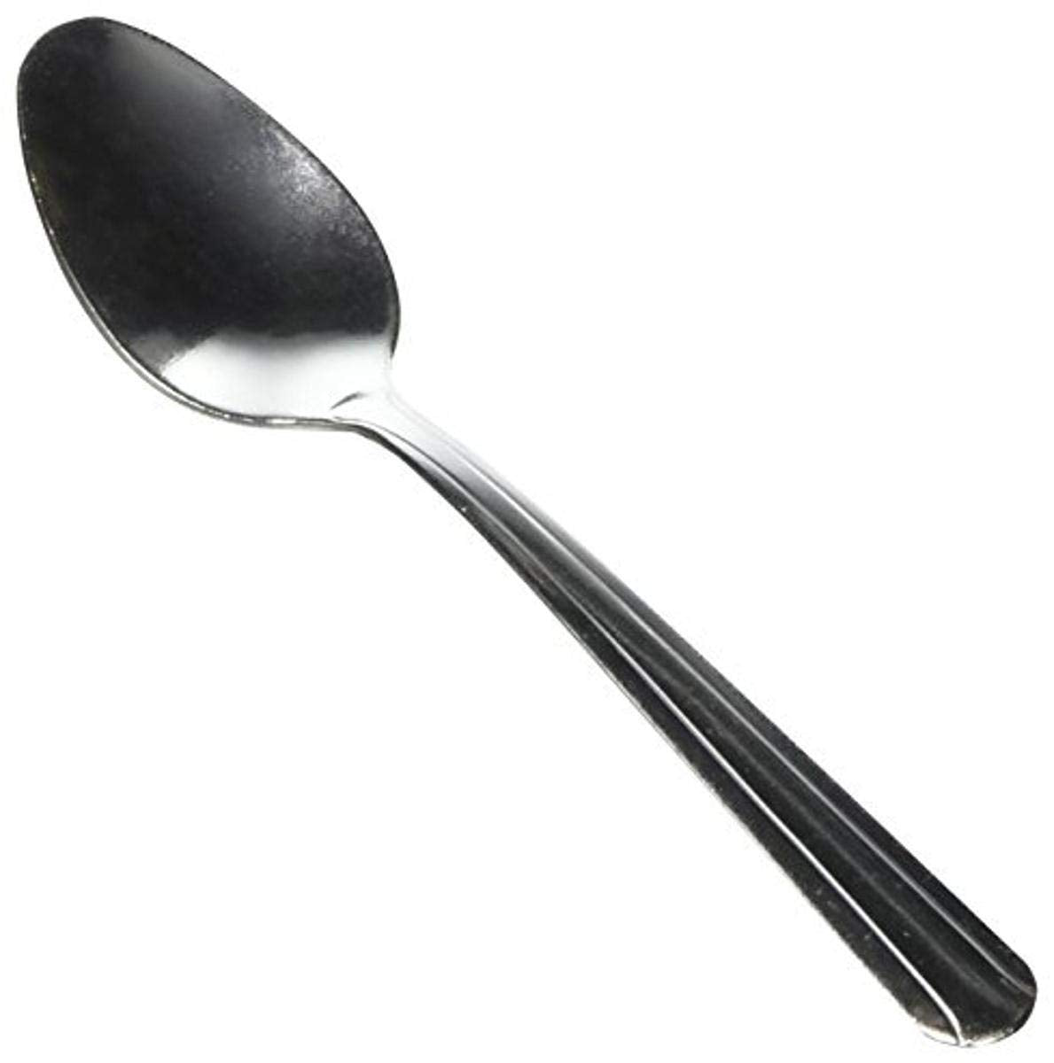 Winco 12-Piece Dominion Heavy Weight Teaspoon Set, 18-0 Stainless Steel, Silver