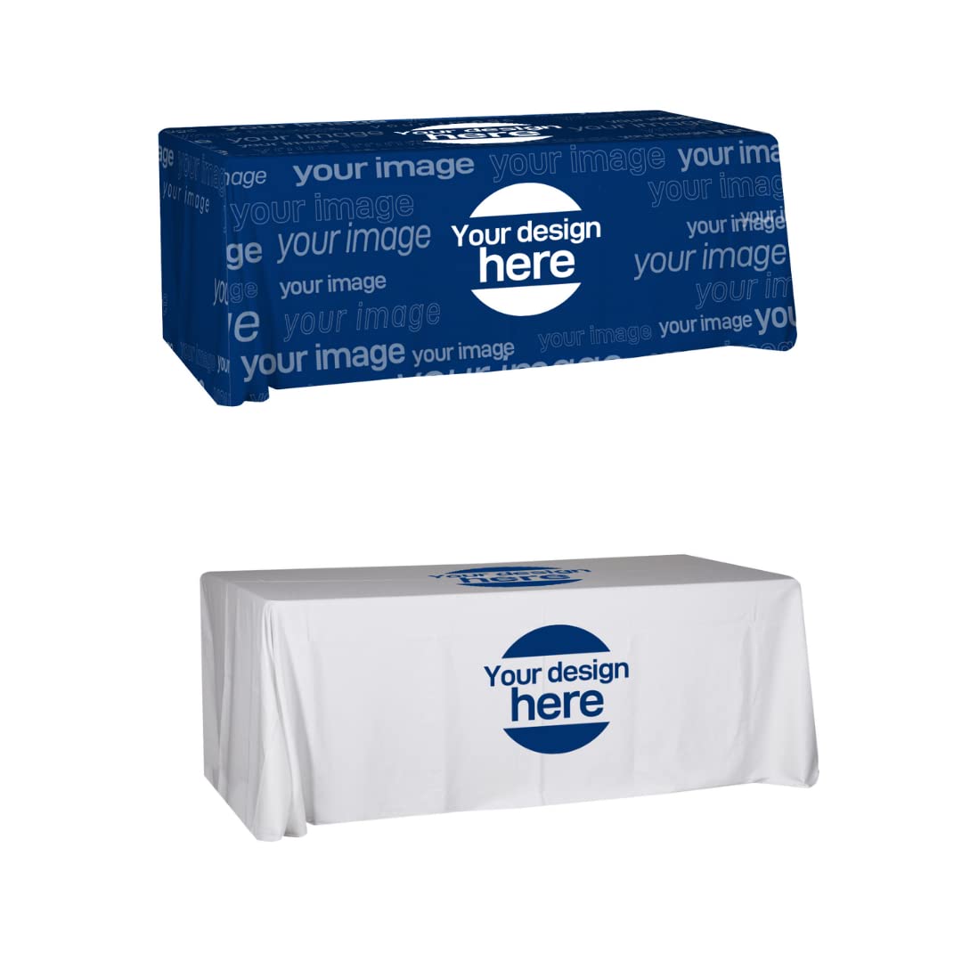 Personalized Customized With Logo Table Cloth Tablecloth 8 Ft Table For Tradeshow Events Birthday Wedding Anniversary Tradeshow