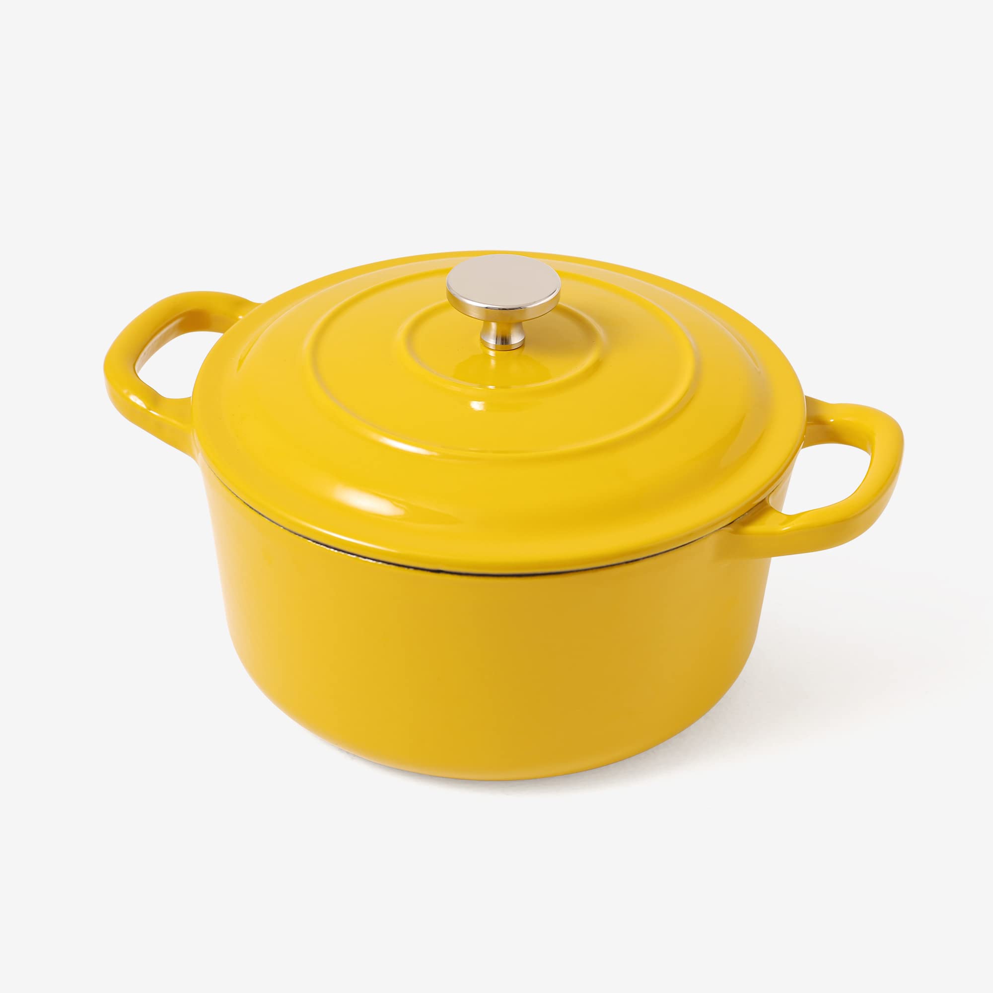 Rj Legend 1.9 Quart Dutch Oven Pot - Enamel Surface, Non-Stick, Easy To Use Cast Iron Cookware - Ideal Gift For Your Friends & F