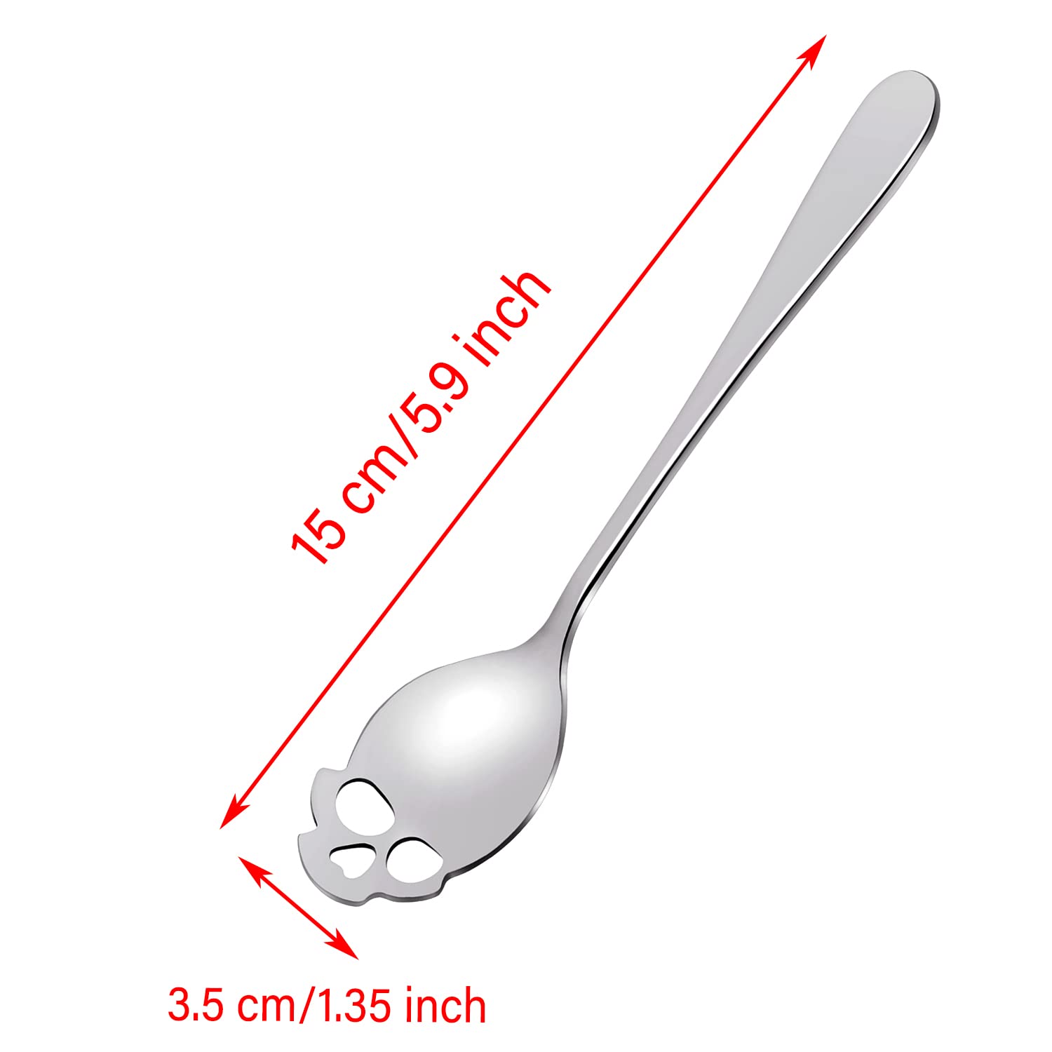 Penta Angel Sugar Skull Stainless Steel Tea Spoon