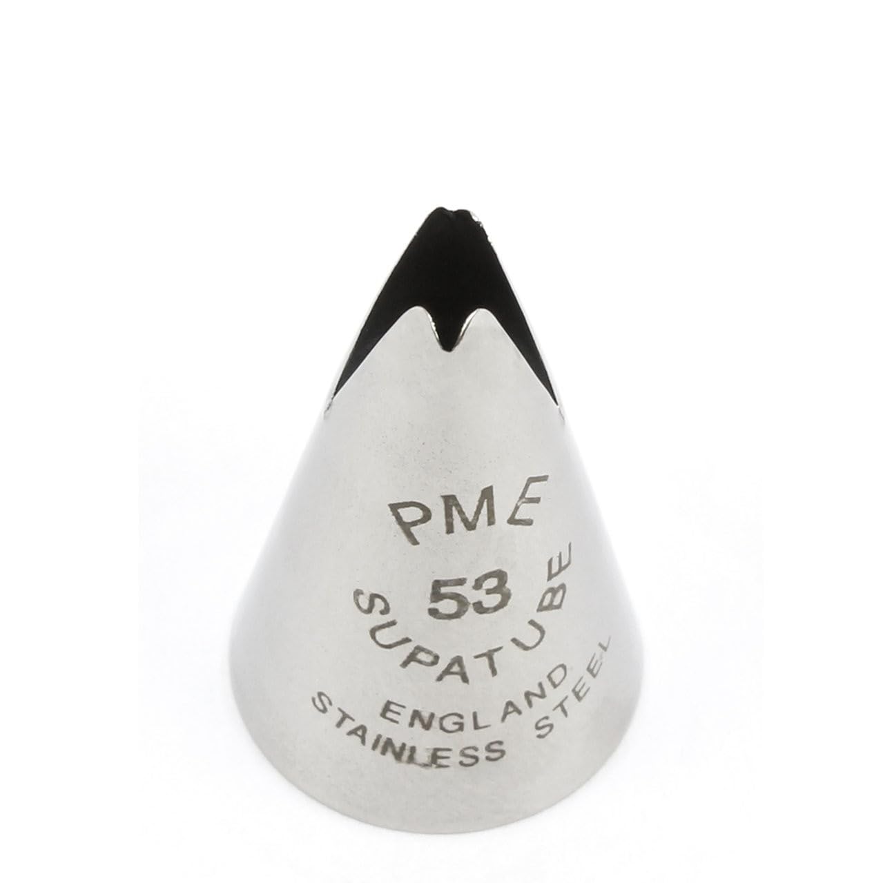 Pme Seamless Stainless Steel Broadleaf Lily Supatube Tip #53, Standard, Silver