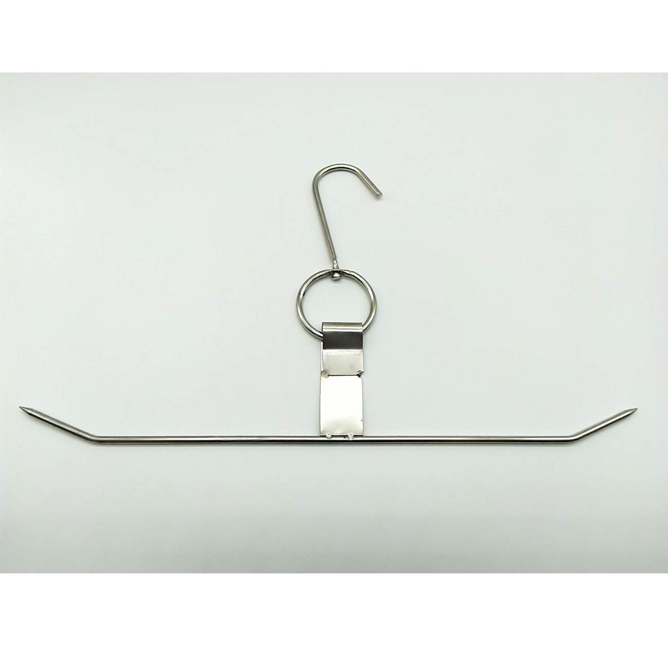 TIHOOD 2PCS Stainless Steel Chicken Wings and Leg Smocking Hanger Meat Hooks Bacon Shop Hook BBQ Grill Hanger Cooking Tools Accessories